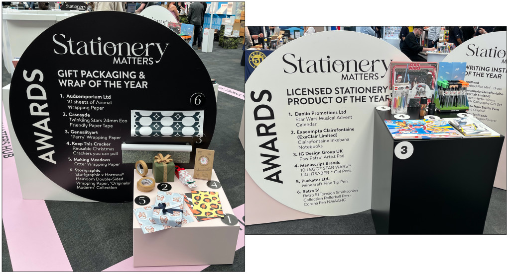 Above: Genialityart won Gift Packaging & Wrap, and Danilo and IG Design Group were finalists in Licensed Stationery Product