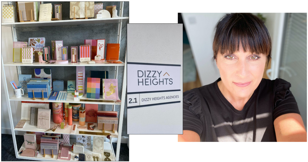 Above: Stationery is a feature at Kate Ellis’ new Dizzy Heights showroom