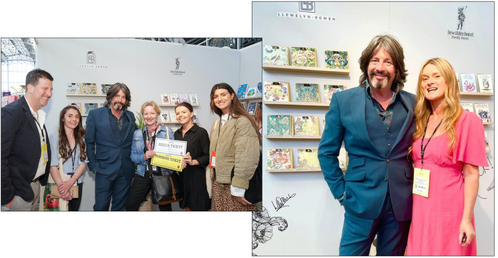 Above: Publisher Wendy Jones-Blackett not only got a snap but also had Laurence visit her own stand, while WHSmith’s buyers used their Retas finalists tickets to place orders for the LLB products