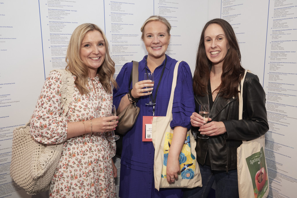 Above & top: (right-left) Oliver Bonas’ Lucy Cornwall, Nicola Connolly and Kate Salmon who visited the show with the retail business’ founder Oliver Tress