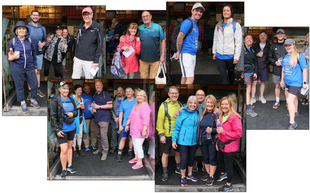 Above: Happy walkers set off from Paddington Basin