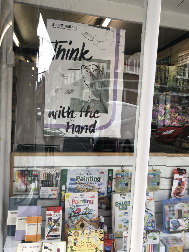 Above: Leuchtturm1917’s Think With The Hand campaign is promoting writing by hand