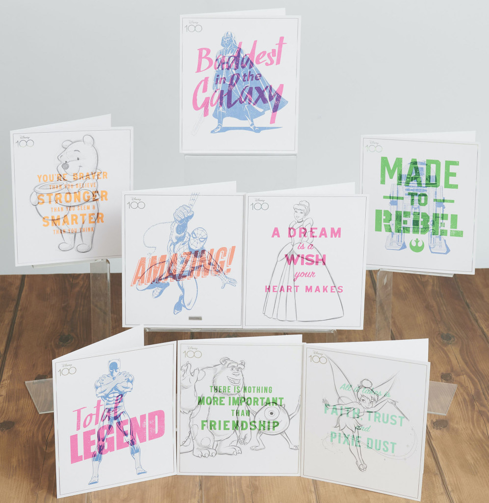 Above: UKG’s Disney D100 Sketch Quotes Greeting Card Collection