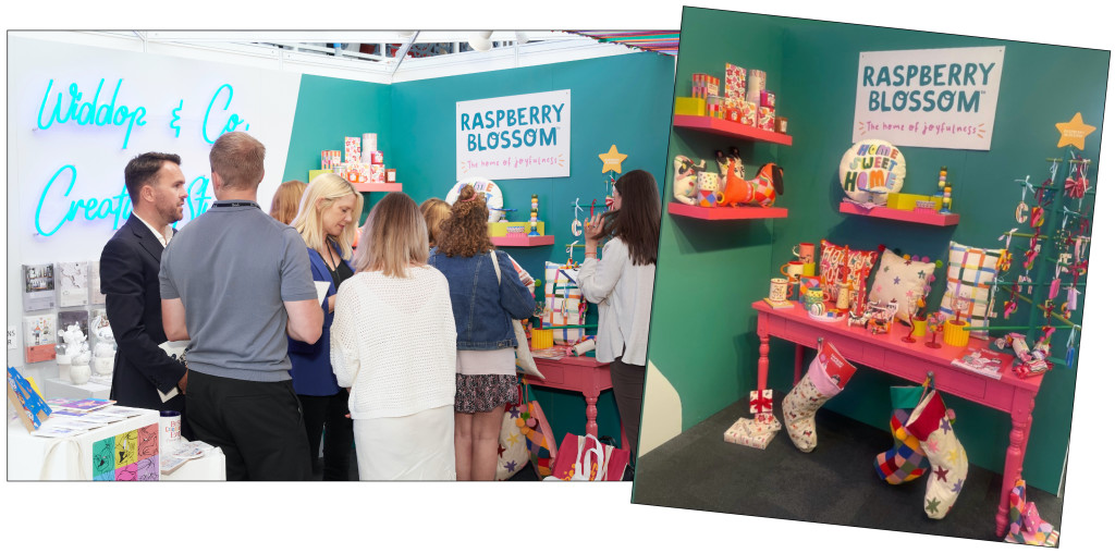 Above: The Widdop stand at PG Live which showcased the new Raspberry Blossom range