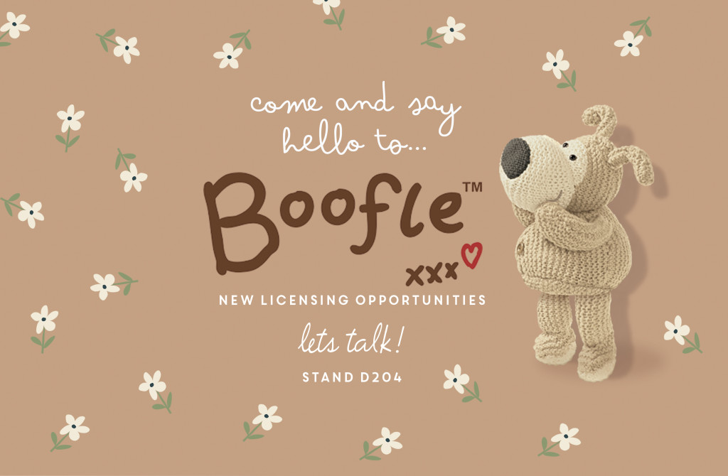 Above: Boofle is appearing at BLE to shout about the brand extension