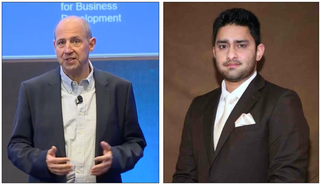 Above: Darcy Willson-Rymer, ceo (left) and Syed Kazmi are pleased with Card Factory’s Middle East move