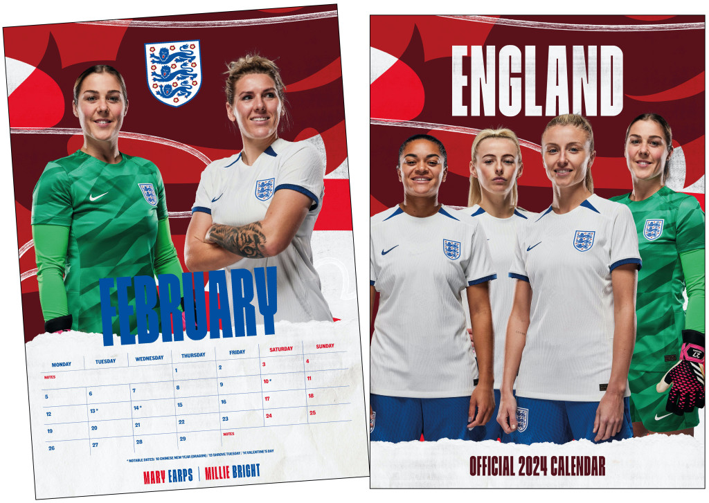 Above & top: Pre-orders for the Lionesses’ 2024 calendar are doing well