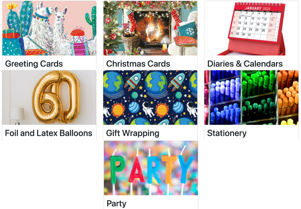 Above: The distributor covers all aspects of the greetings and party industry