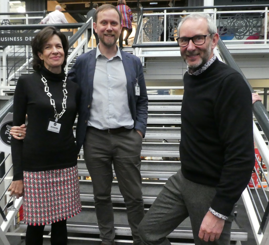 Above: (right-left) GCA’s Amanda Fergusson, GF Smith’s Mark Jessett and The Art File’s Ged Smith, at the 2019 Ladder Club seminar, with Amanda and Mark set to be there again this year.