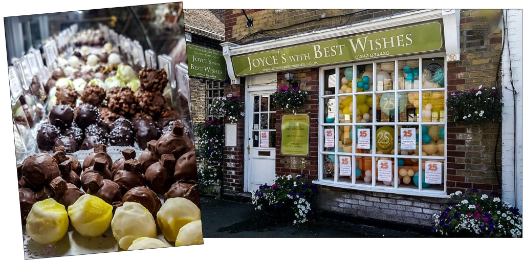 Above: Sweet treats were on offer for Joyce’s With Best Wishes’ birthday event