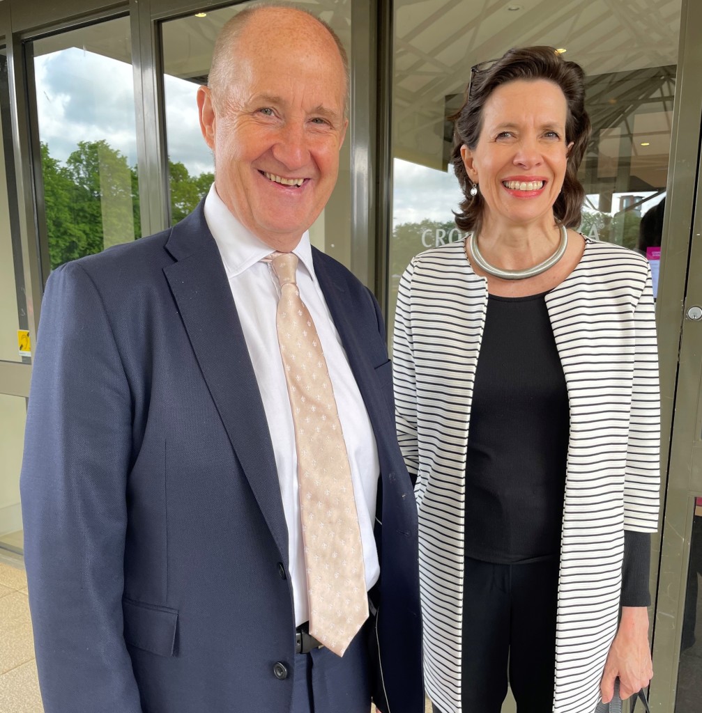 Above: GCA’s Amanda Fergusson with minister and mp Kevin Hollinrake