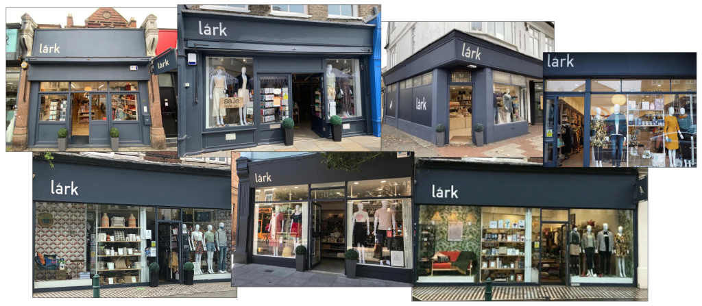 Above & top: Lark’s 22 stores, including the latest in East Sheen, are all targeted by shoplifters