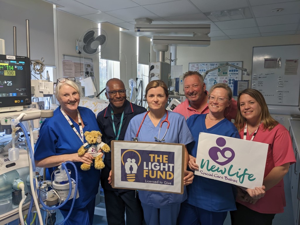 Above & top: This year saw The Light Fund pay for a hot bed incubator for North Devon District Hospital in Barnstaple by charity New Life Special Babies Units