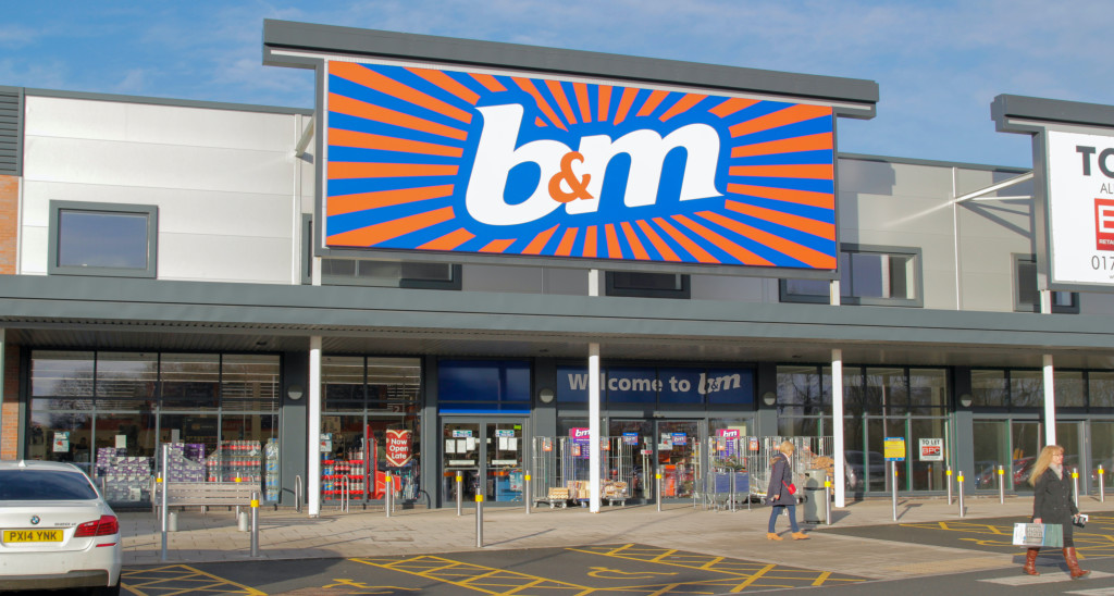Above & top: B&M expects to grow to 1,200 UK stores