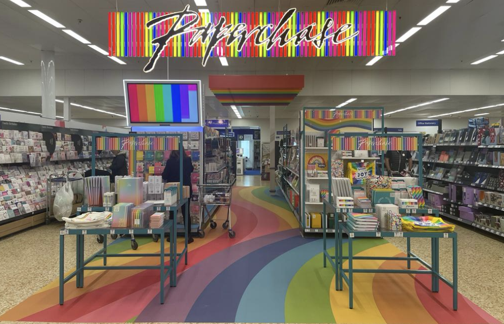 Above: The Paperchase brand is now back in Tesco’s stores