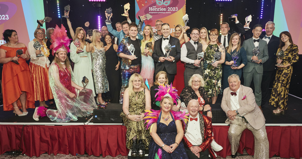 Above: The winners with host Pippa Evans and PG’s team on stage at The Henries