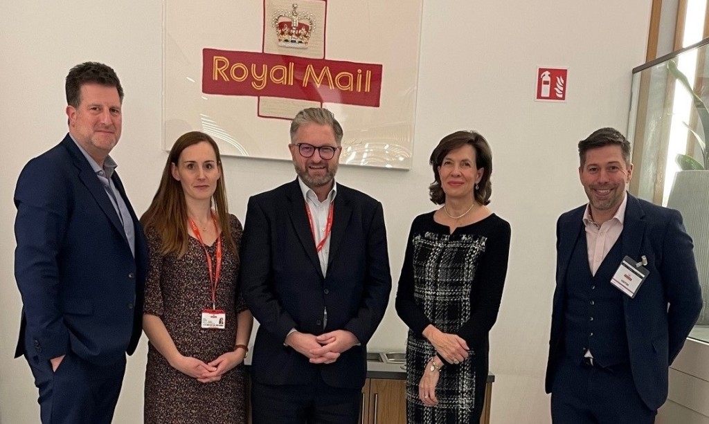 Above: GCA council members David Byk (left), of GBBC/Ling, and Cardology’s David Falkner (right, with GCA ceo Amanda Fergusson (2nd right), and Royal Mail’s Fiona Hamilton and David Gold on Monday