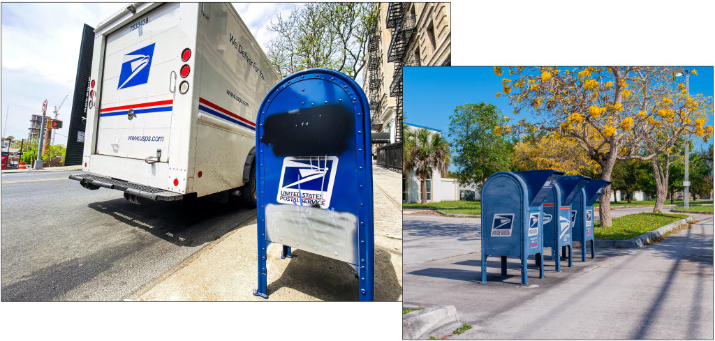 Above & top: USPS was supposed to break even this year, not lose £5.23bn