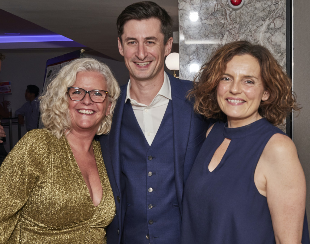 Above: Mark Janson-Smith with wife and business partner Leona (right) and colleague Emma Cole