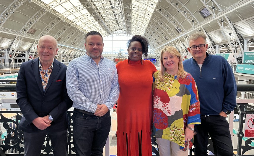 Above (L to R): Warren Lomax, Rob Willis, Chantelle White, Jakki Brown, Ian Hyder.