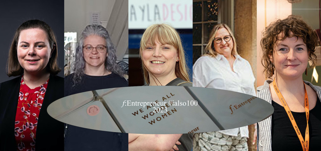 Above: Five inspiring female founders – Olivia Reilly, Jo Williams, Stacey Dennis, Danielle Seatter and Beck Prior