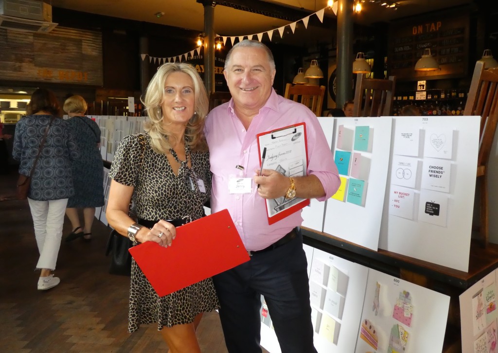 Above: Speaking out for fairness. Jerry Brown with his wife and business partner Debbie at The Henries 2023 judging