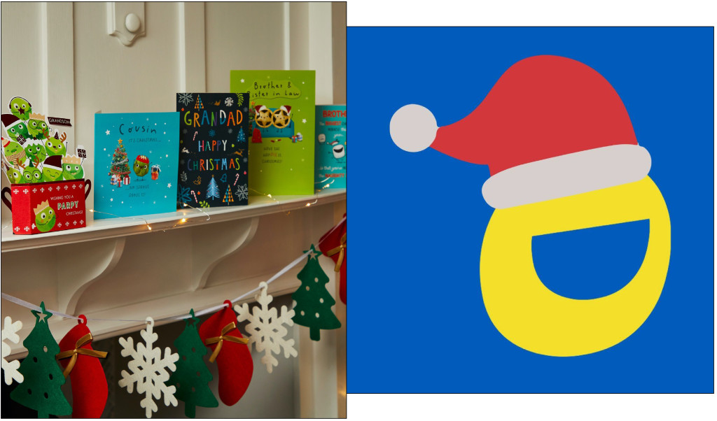 Above: Social media was a big part of Cardfactory’s marketing campaign with a request for shelfies – pics of Christmas card displays