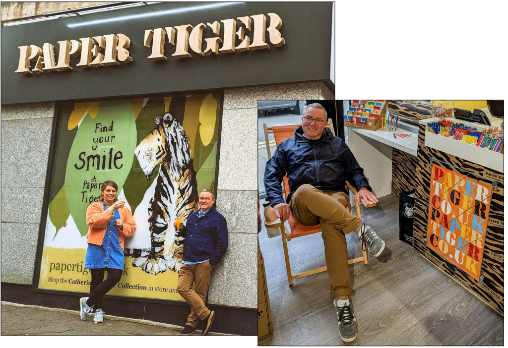 Above: Paper Tiger’s new Morningside shop was a winner for owner Michael Apter