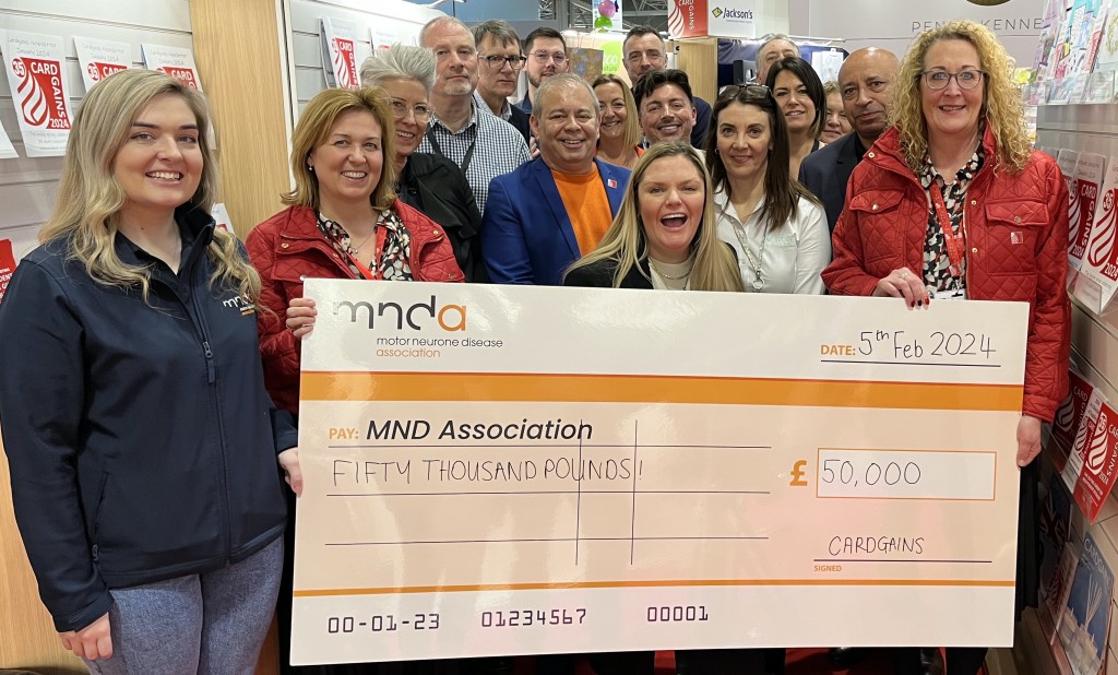 Above & top: The greetings industry’s generosity smashed Cardgains’ target for the MNDA