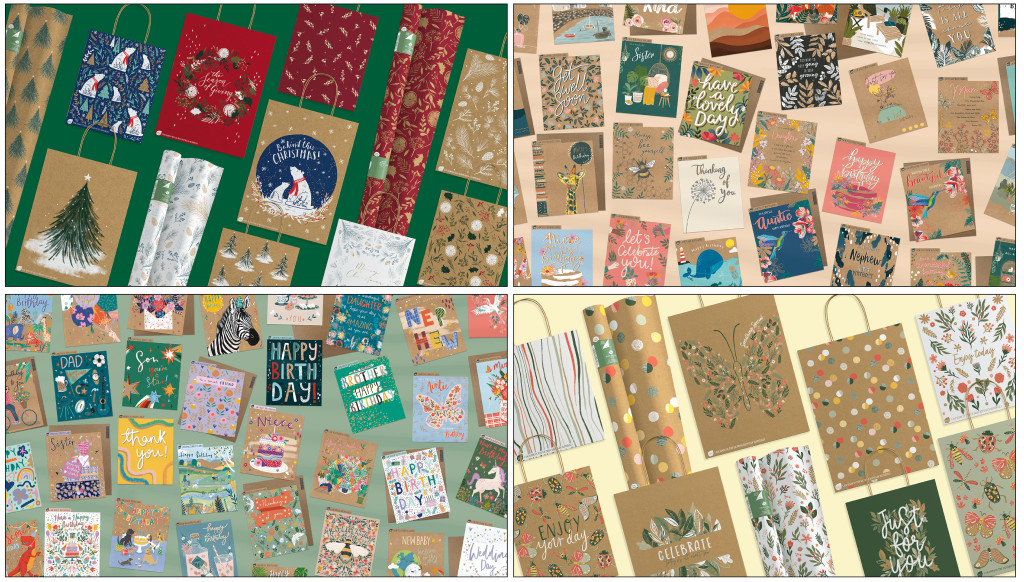 Above: The Eco Nature range covers cards, giftwrap, and bags