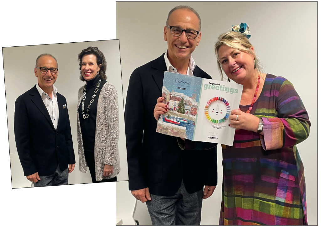 Above: Having heard Theo Paphitis’ inspiring retail talk, PG’s Jakki Brown (right) and GCA ceo Amanda Fergusson took the opportunity to meet him backstage