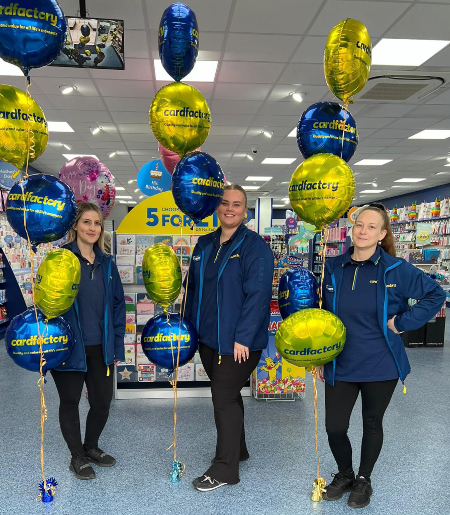 Above: The Walsall store is flying high