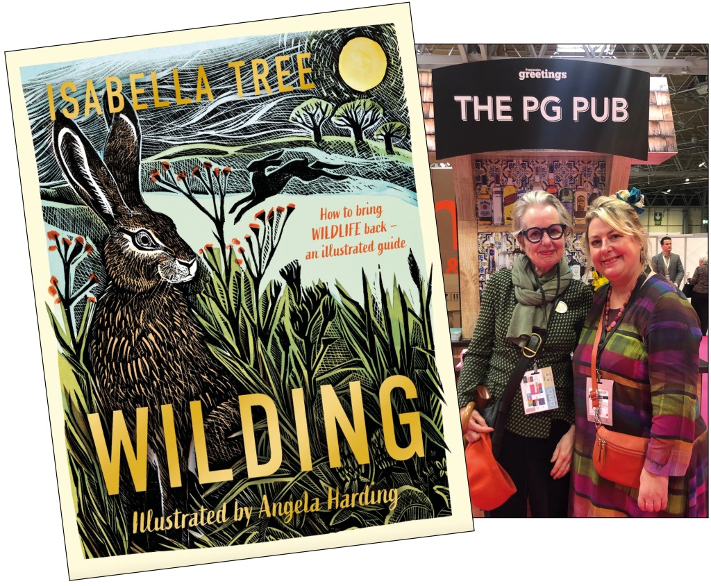 Above: Wilding is one of the books Angela, pictured with PG’s Jakki Brown, has illustrated