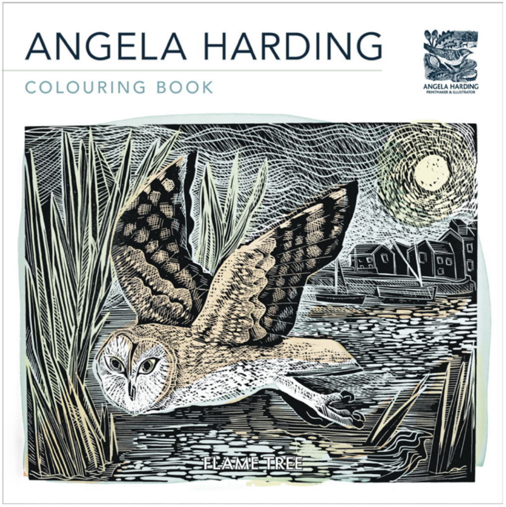 Above: Flame Tree has a new colouring book with Angela Harding which she’ll be signing at London Book Fair