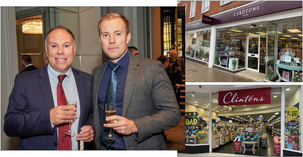 Above & top: Paul (left) and James Taylor have joined Clintons with their own Cardzone retail group