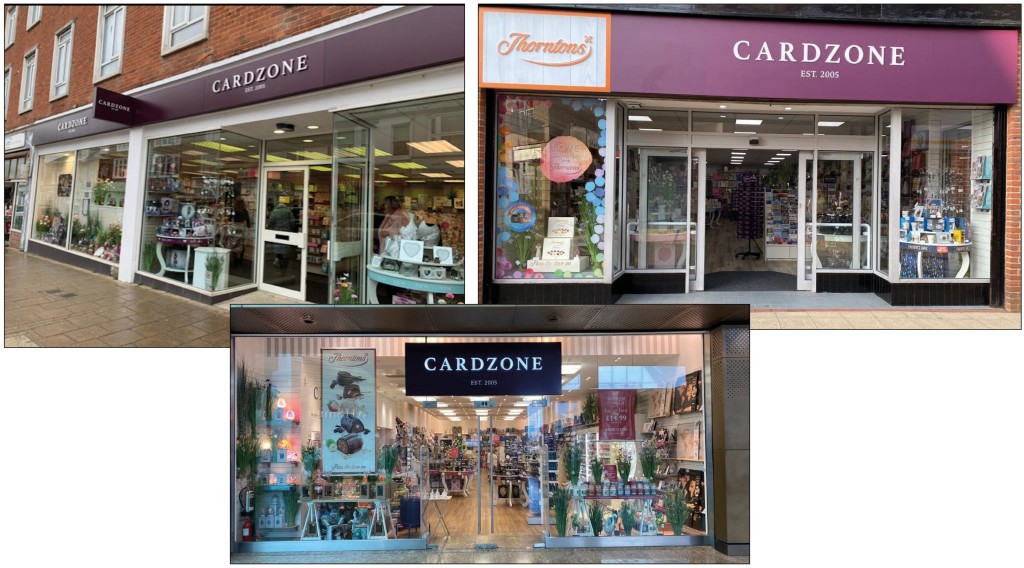 Above: Cardzone has added Clintons to its portfolio of retail brands