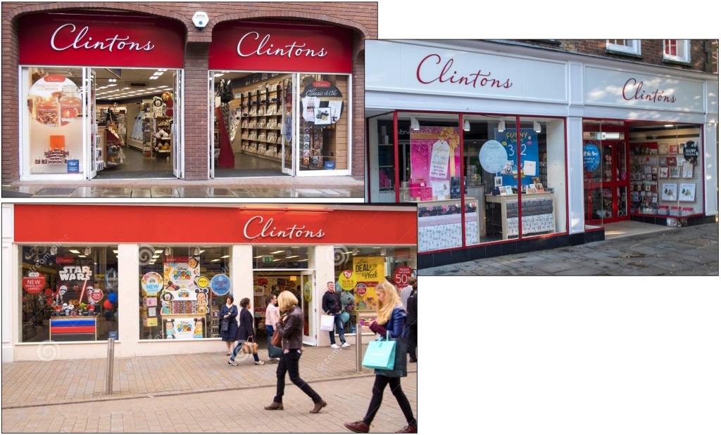 Above: The Clintons name will remain on the UK High Street