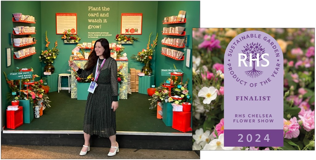 Above: Hannah at last year’s Chelsea Flower Show, and she’s a finalist for this year’s awards