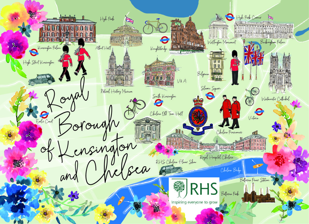 Above: This year’s RHS Chelsea postcard
