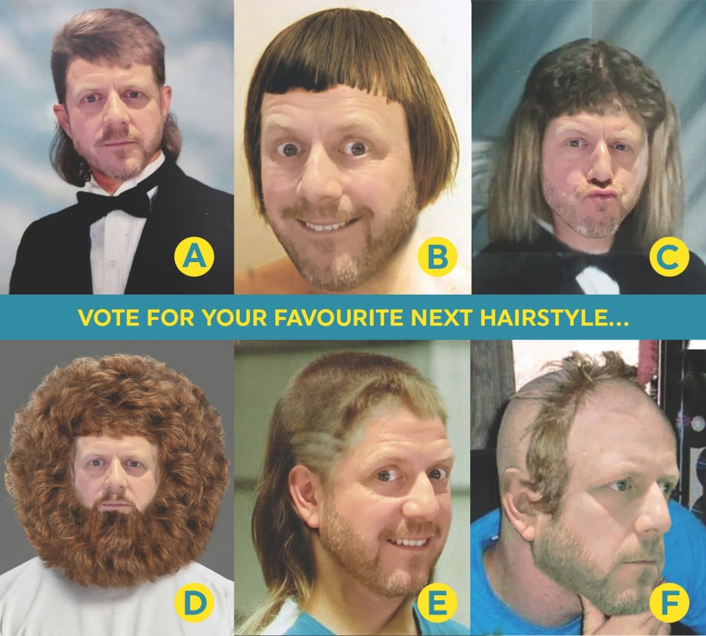 Above: Vote for Ben’s next fabulous hairstyle now!