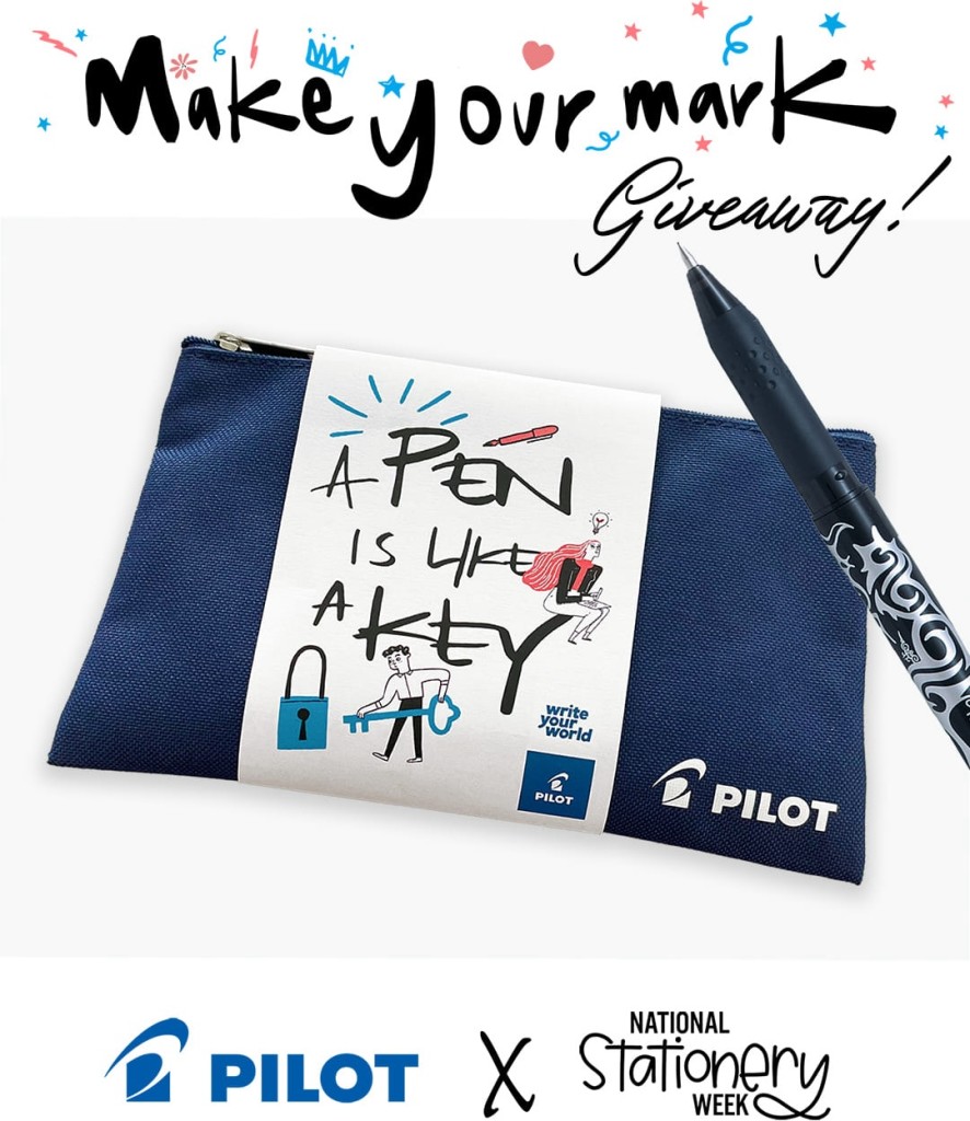 Above: Head to Instagram for the Pilot pen National Stationery Week countdown competition