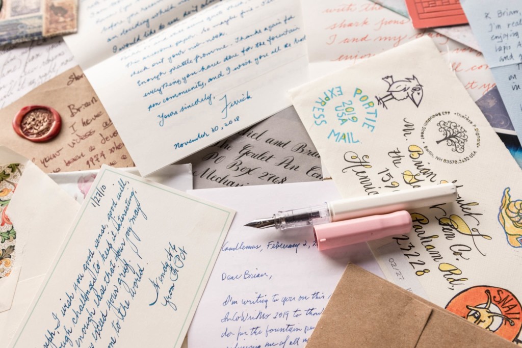Above & top: Handwritten letters are still important to many