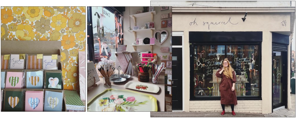 Above: Katie Wagstaff at her Oh Squirrel retail store (images: Poppy Loves London)