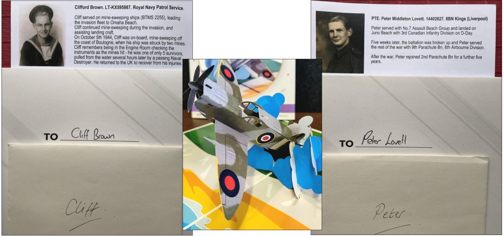 Above: Veterans Peter Lovett and Cliff Brown have received Cardology’s Spitfire designs