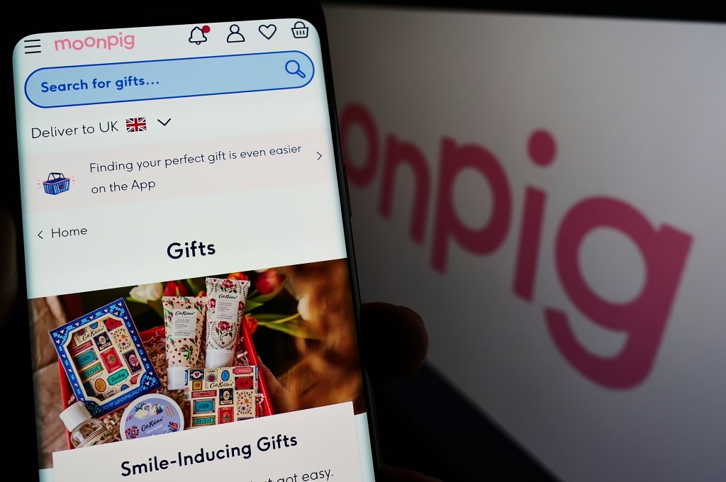 Above & top: The online company has expanded into gifting as well as its core card sales