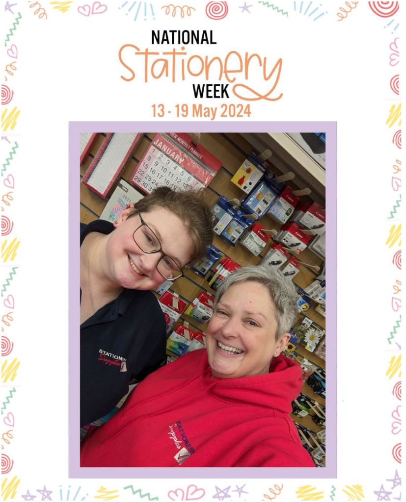 Above: Sarah and Molly Laker are the faces behind National Stationery Week, coordinating the sponsors and social media posts – well over 200 so far and it’s not even NSW yet!